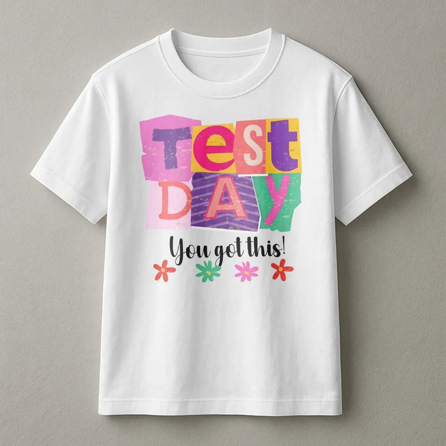 Test Day T-Shirt | Motivational You Got This Graphic | Soft Cotton Tee | Teacher Appreciation Gift for Testing Season