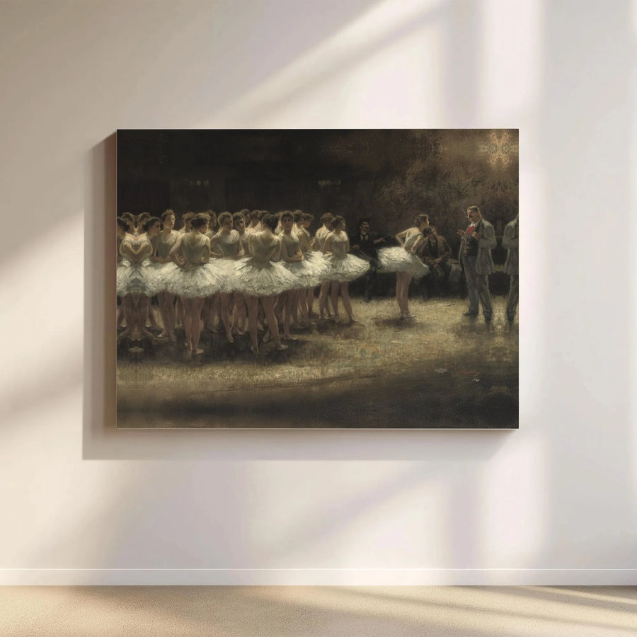 Jean-Louis Forain Ballet Print | The Foyer Of The Dance Wall Art | Premium Gallery Wrapped Canvas | Elegant Home Decor Gift
