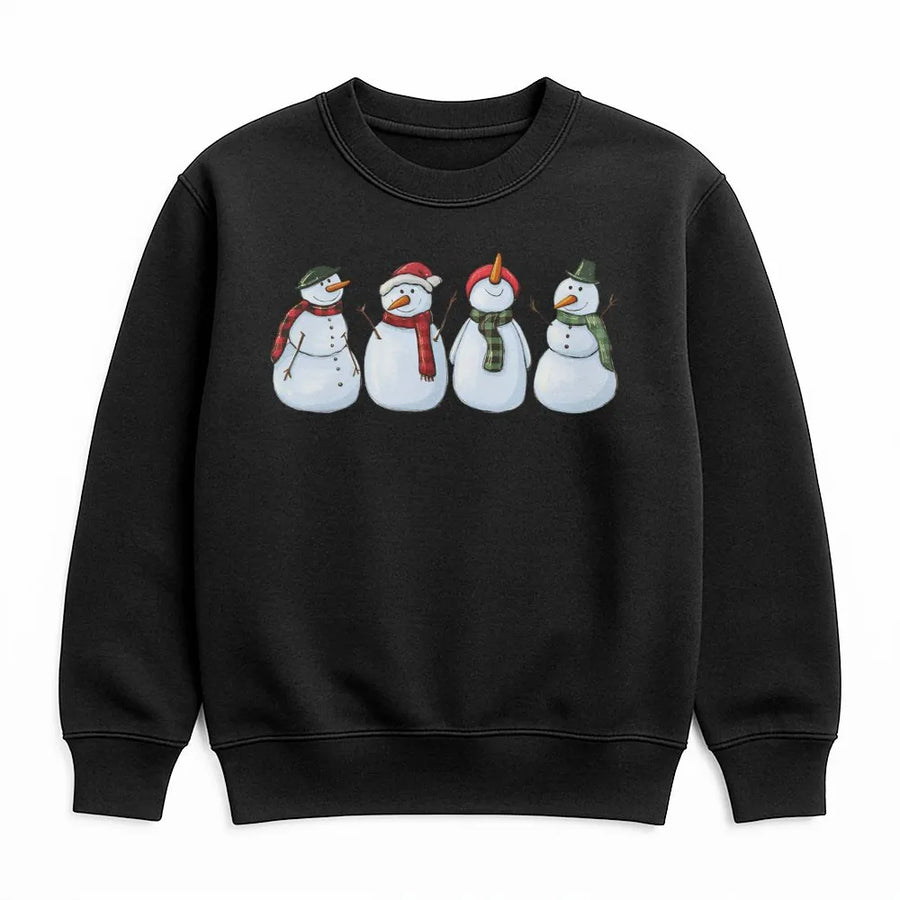 Cute Snowman Sweatshirt | Whimsical Festive Winter Holiday Design | Premium Cotton Blend Comfort | Unisex Christmas Gift for Holiday Lovers