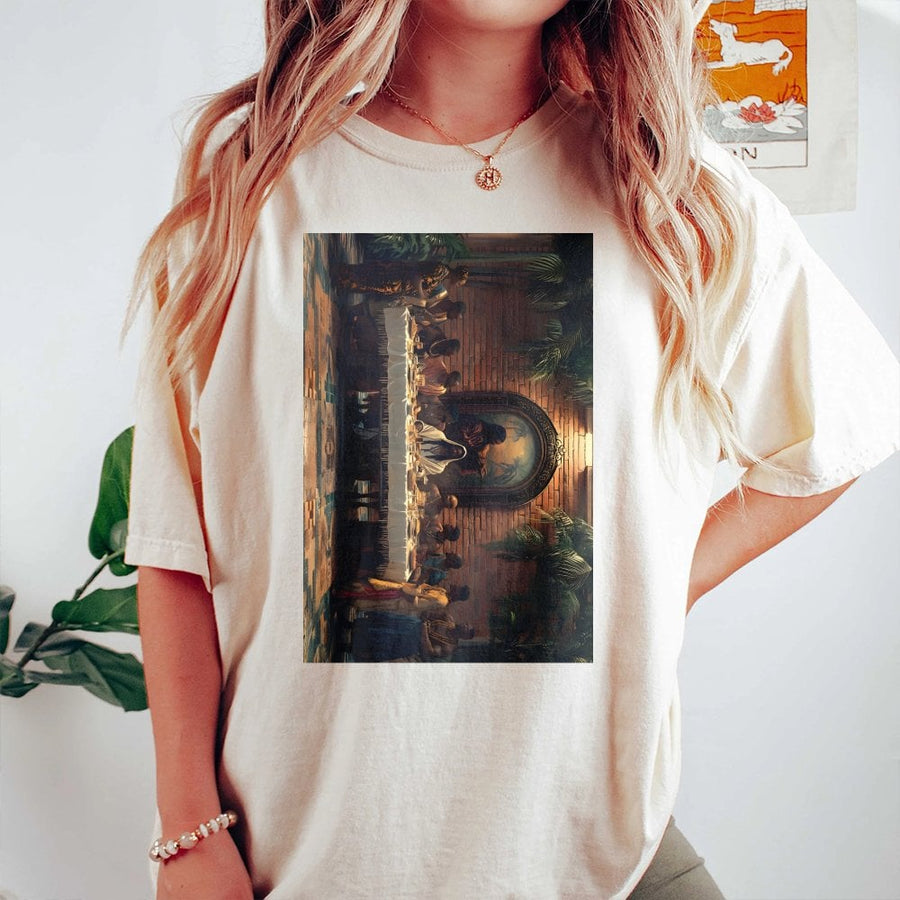 Black Jesus Last Supper T-Shirt | Afrocentric Religious Graphic Art | 100% Cotton Premium Tee | Cultural Christian Gift For Men And Women