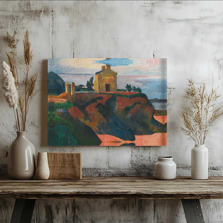 André Derain Fauvist Landscape Canvas | Le Fort De La Cité Fine Art Print | 1.25 Inch Gallery Wrap | Museum Quality Wall Decor for Living Room