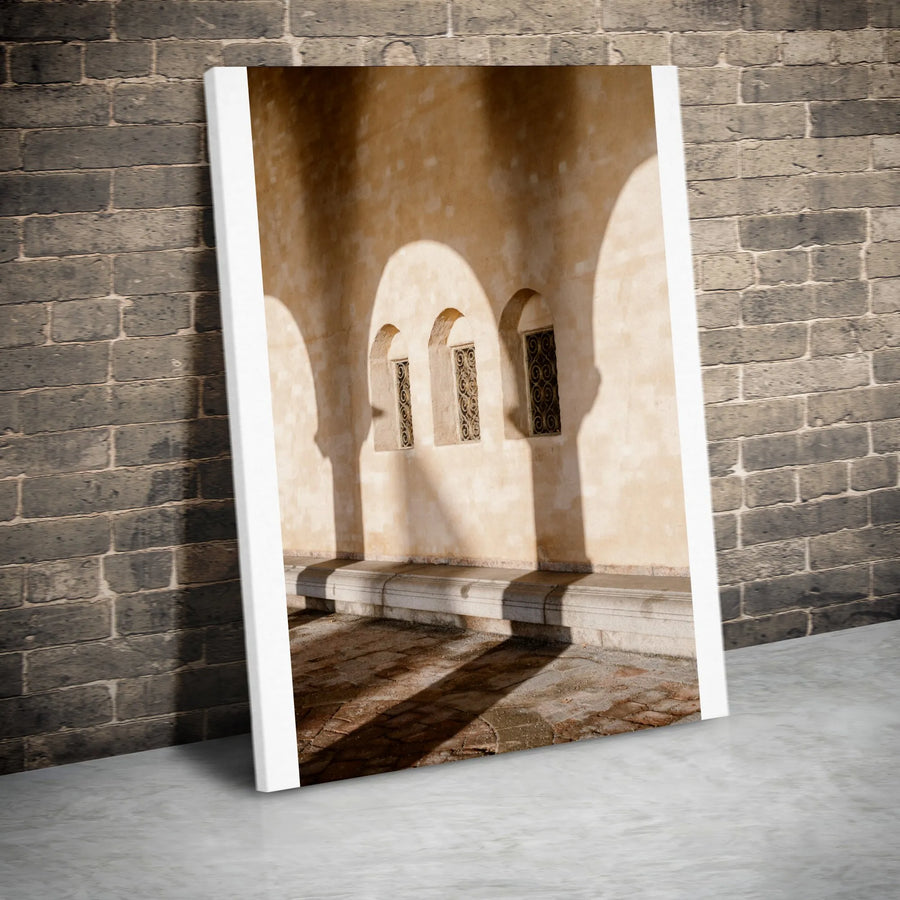 Minimalist Archway Vertical Canvas | Boho Earth Tone Photography | Premium Gallery Wrapped Canvas | Modern Minimalist Home Decor
