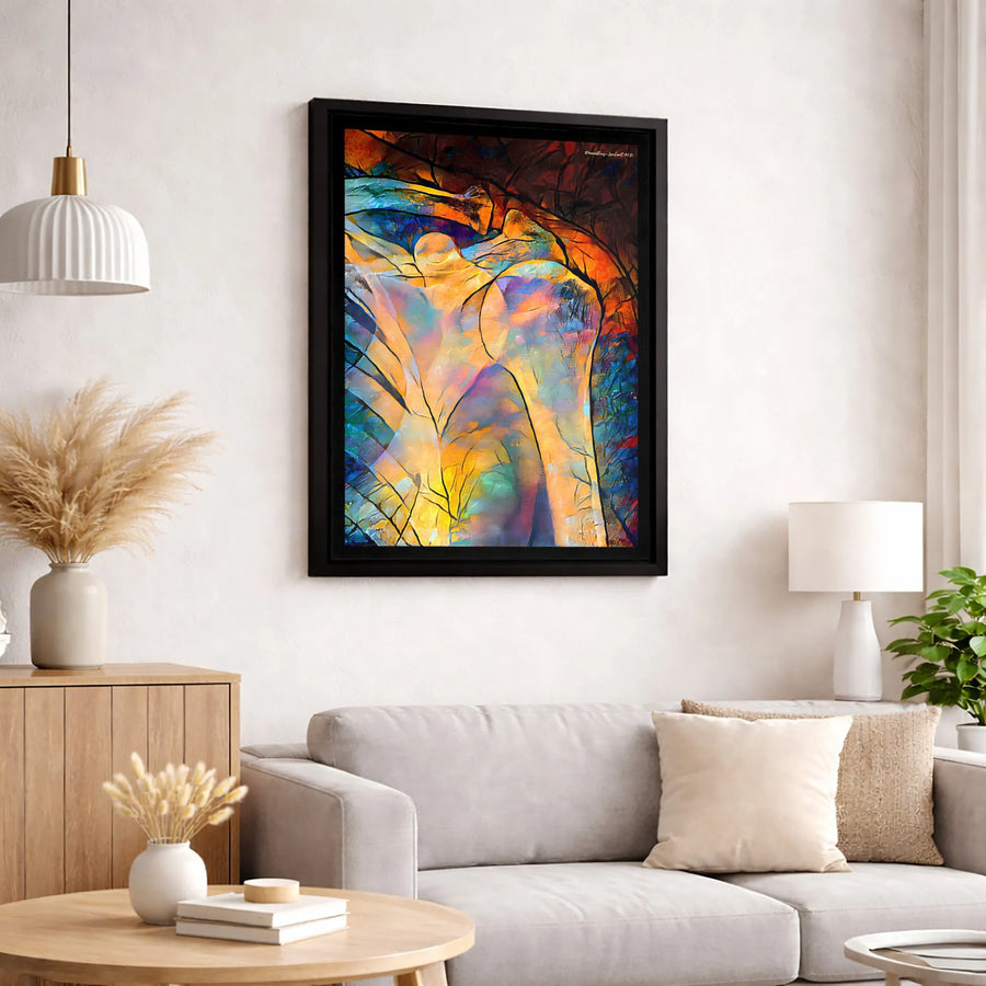 Anatomical Shoulder Canvas Print | Colorful Abstract Medical Art | Premium Fade-Resistant Wall Decor | Gift for Surgeon or Orthopedic Doctor