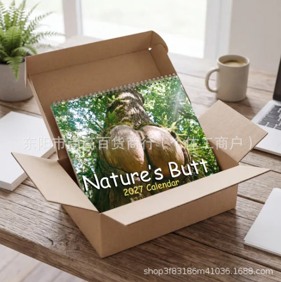 Nature Butt 2027 Wall Calendar