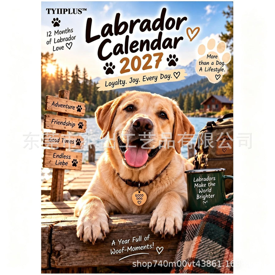 Funny Labrador 2027 Wall Calendar