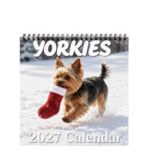 Yorkie 2027 Wall Calendar