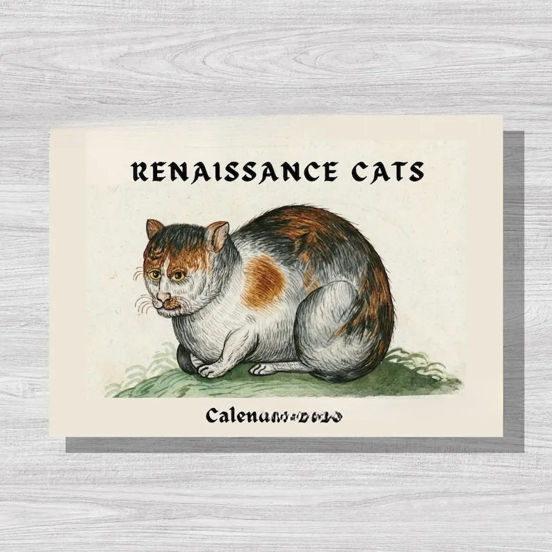 Renaissance Cats 2027 Wall Calendar