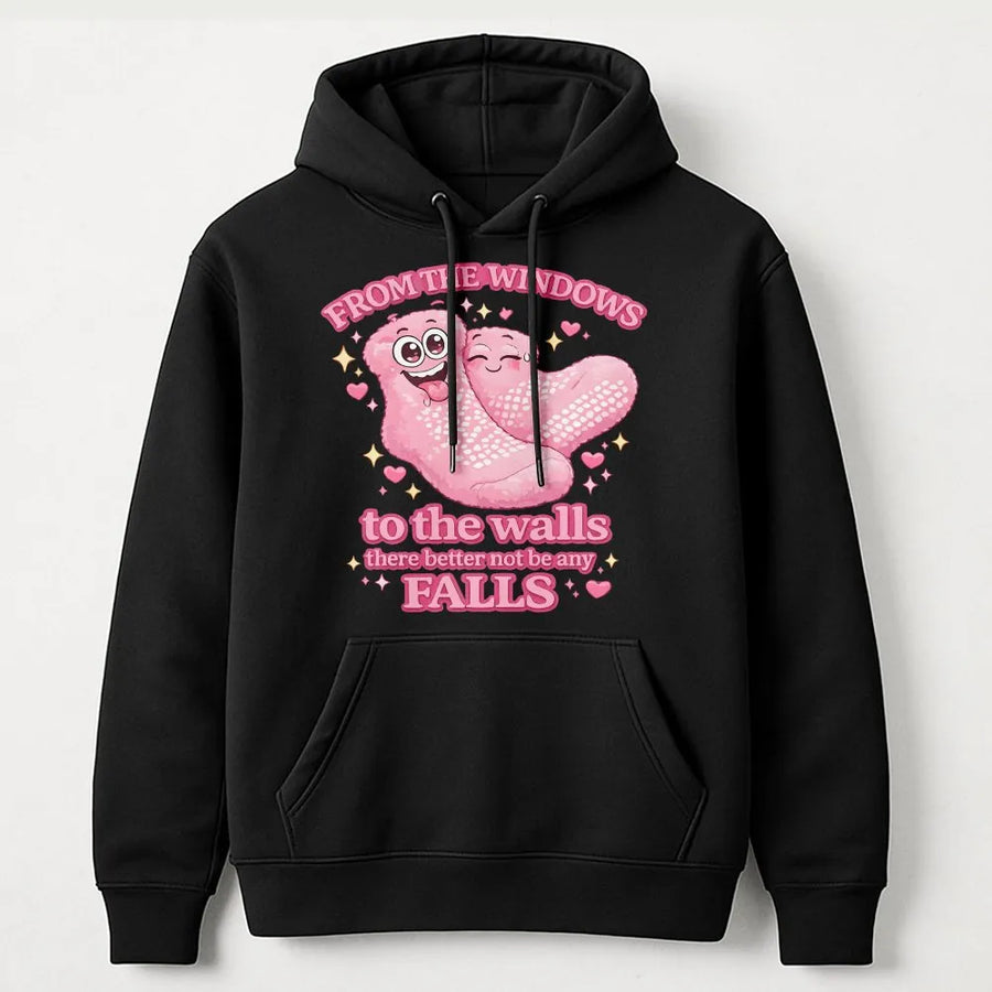 Nurse Hoodie | Funny Fall Prevention Quote | Premium Cotton Blend Graphic Sweatshirt | Gift for Nurses, CNA, Nursing Students