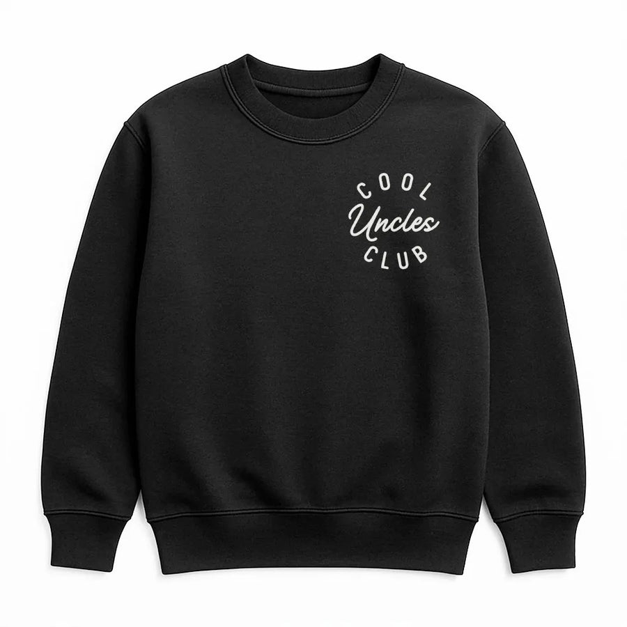 Cool Uncles Club Sweatshirt | Minimalist Script Crewneck | Premium Cotton Blend | Gift for Brother, Favorite New Uncle