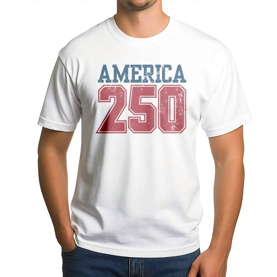 America 250 T-Shirt | USA 250th Semiquincentennial | Premium Cotton Blend | Patriotic History Collector's Gift