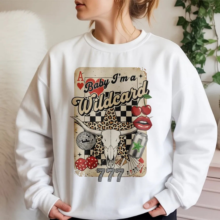 Cowgirl Sweatshirt | Retro Wild West Collage Graphic | Cotton-Poly Premium Blend | Gift for Country Western Music Lovers