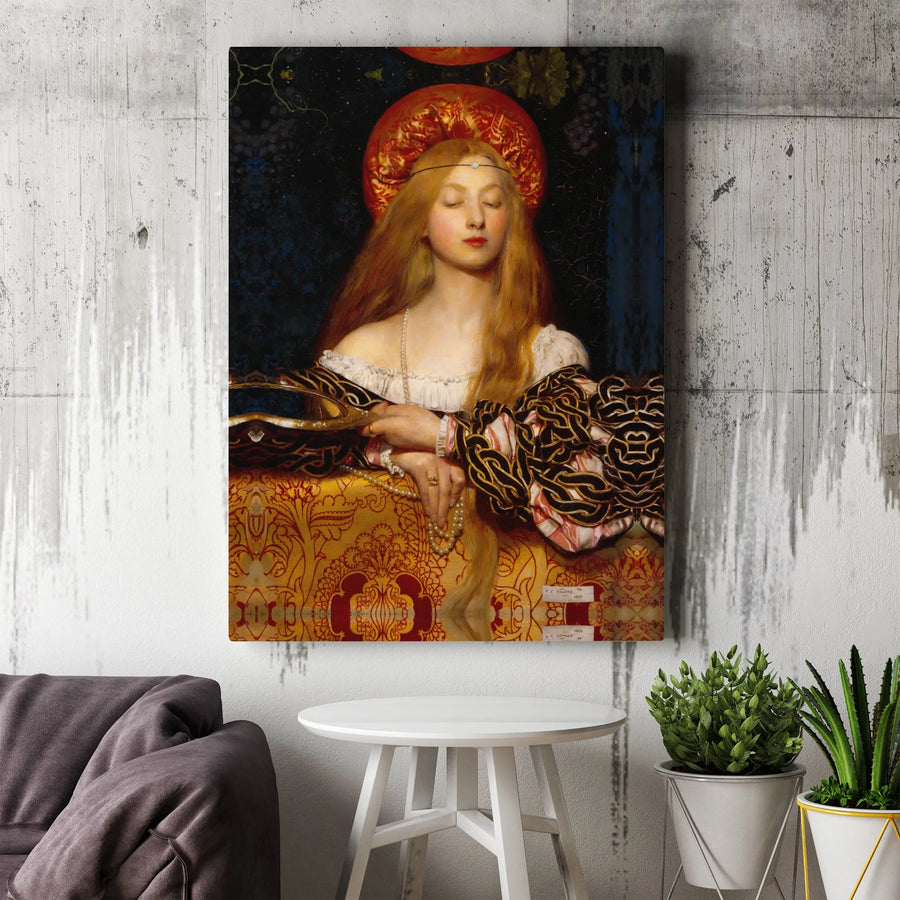 Vanity by Frank Cadogan Cowper Canvas Print | Pre-Raphaelite Fine Art | Gallery Quality 1.25-inch Profile | Classic Aesthetic Gift for Art Lovers