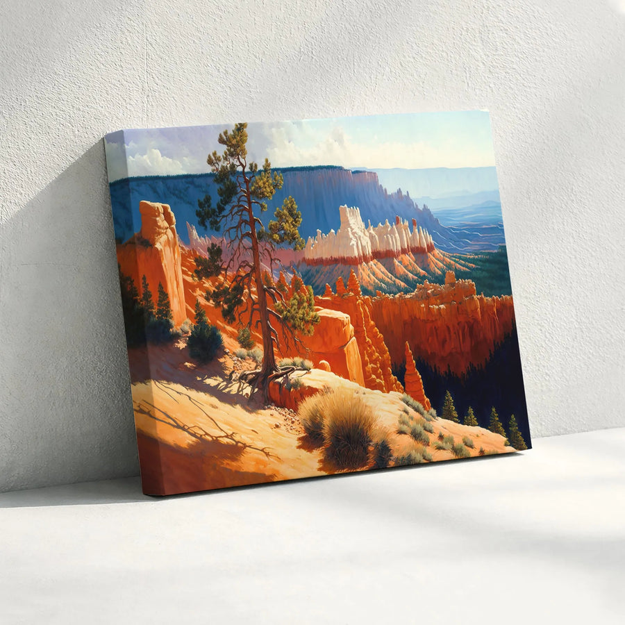 Bryce Canyon Landscape Canvas Print | Southwest National Park Wall Art | Premium Framed Gallery Wrap | Nature Lover Home Decor Gift