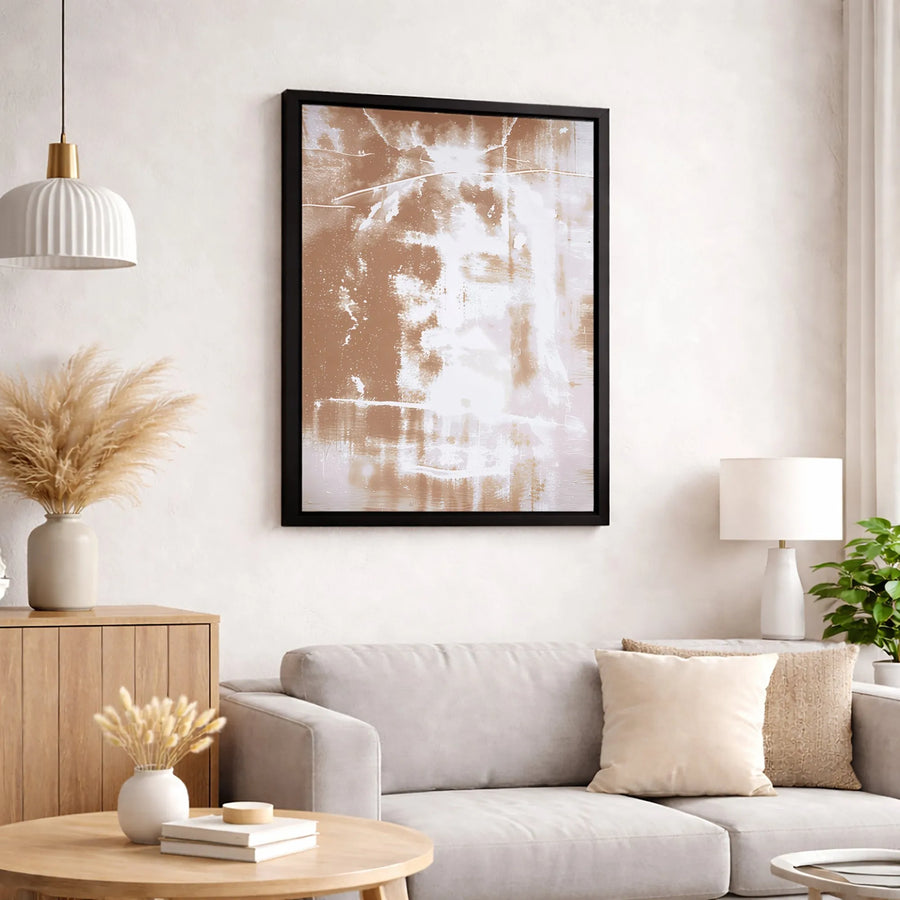 Shroud of Turin Jesus Canvas Art | Abstract Religious Wall Decor | Premium 1.25-inch Gallery Wrap | Spiritual Christian Home Gift
