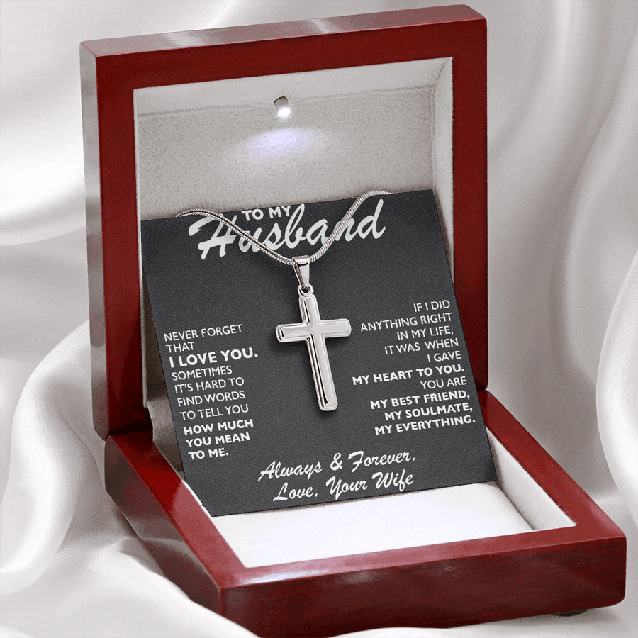 HB001 // Cross Necklace // Gift For Husband