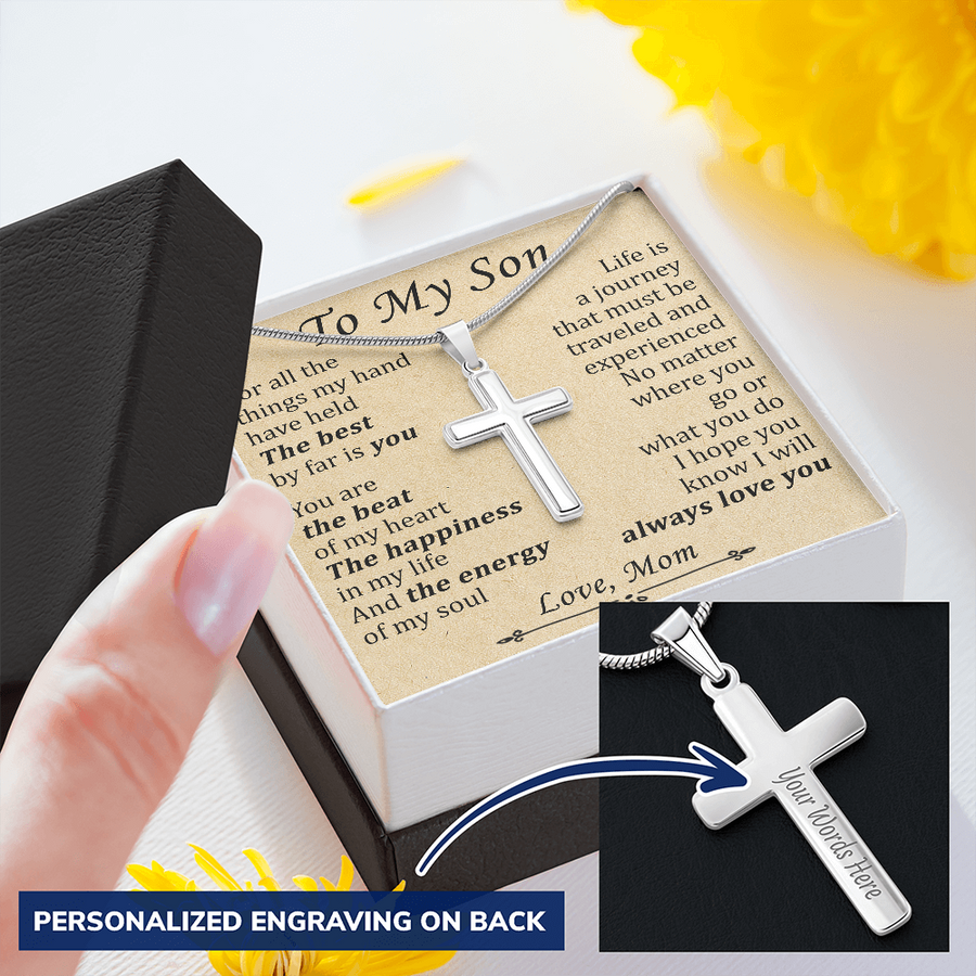 Gift For Son - What You Do - Cross Necklace