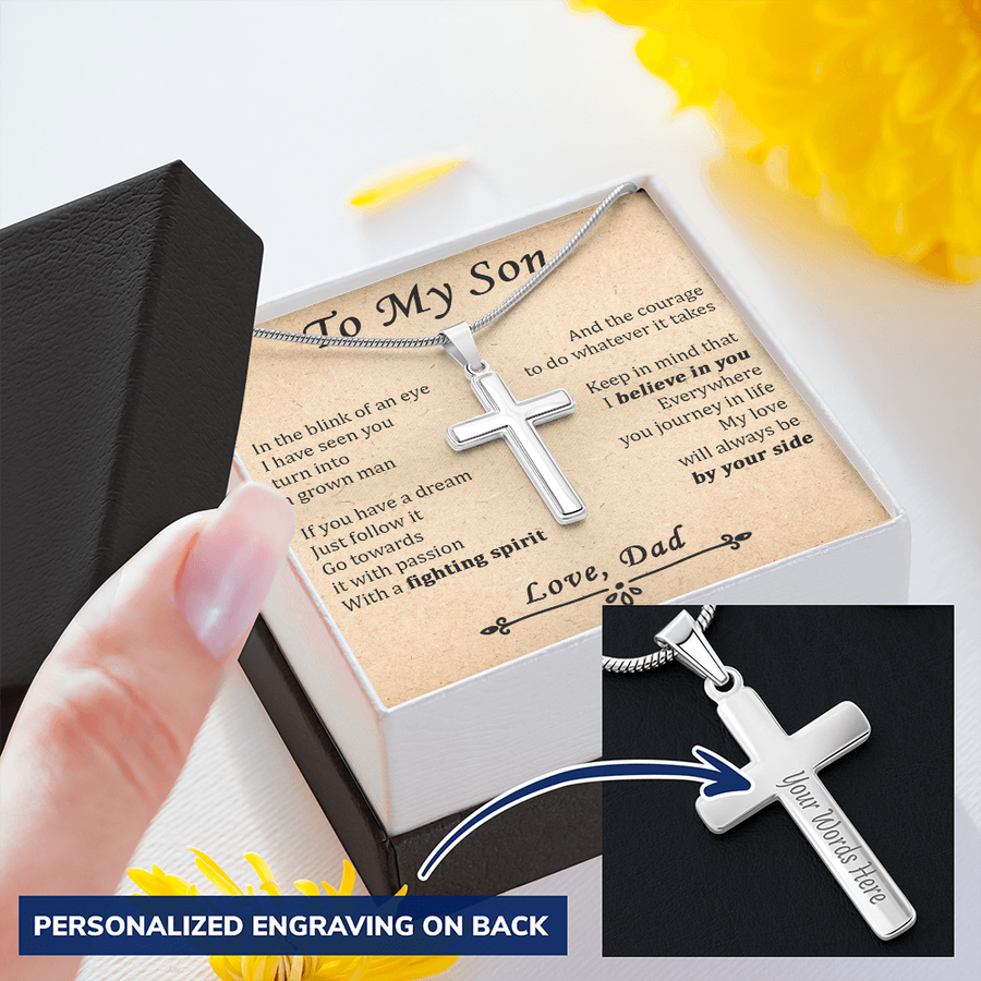Gift For Son - Keep In Mind - Cross Necklace