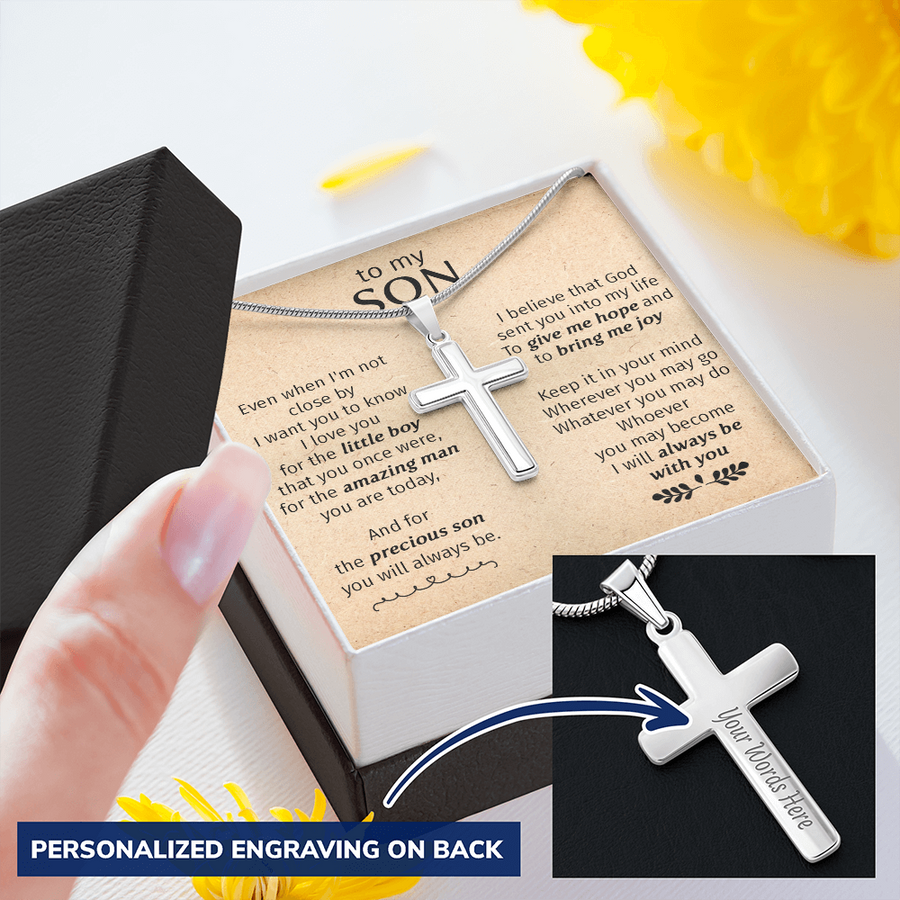 Gift For Son - Hope - Cross Necklace
