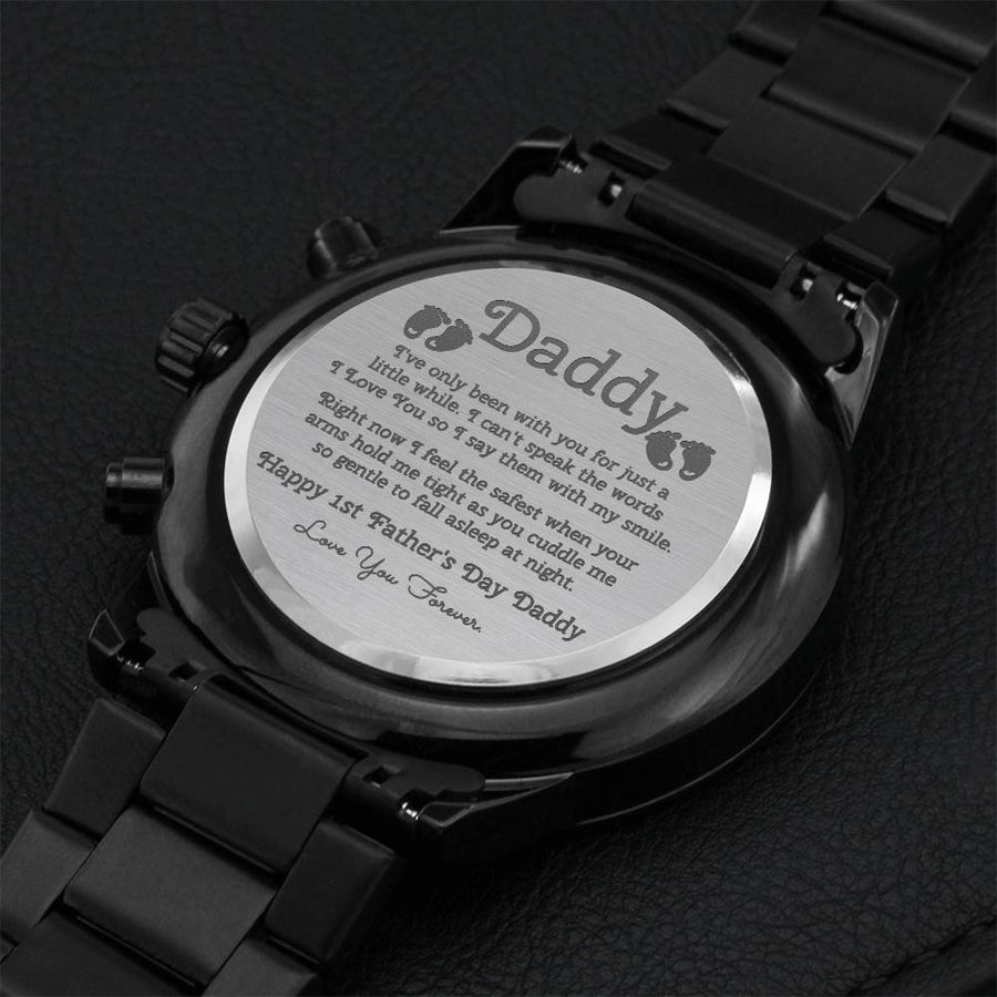 Daddy 1st Father's Day Engraving Chronograph Watch
