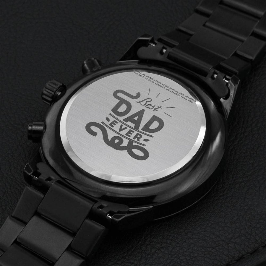 Customize Watch Gifts For Dad Custom Watch For Dad Fathers Gift Watches For Dad Gift From Daughter Father's Gift. Engraving Chronograph Watch