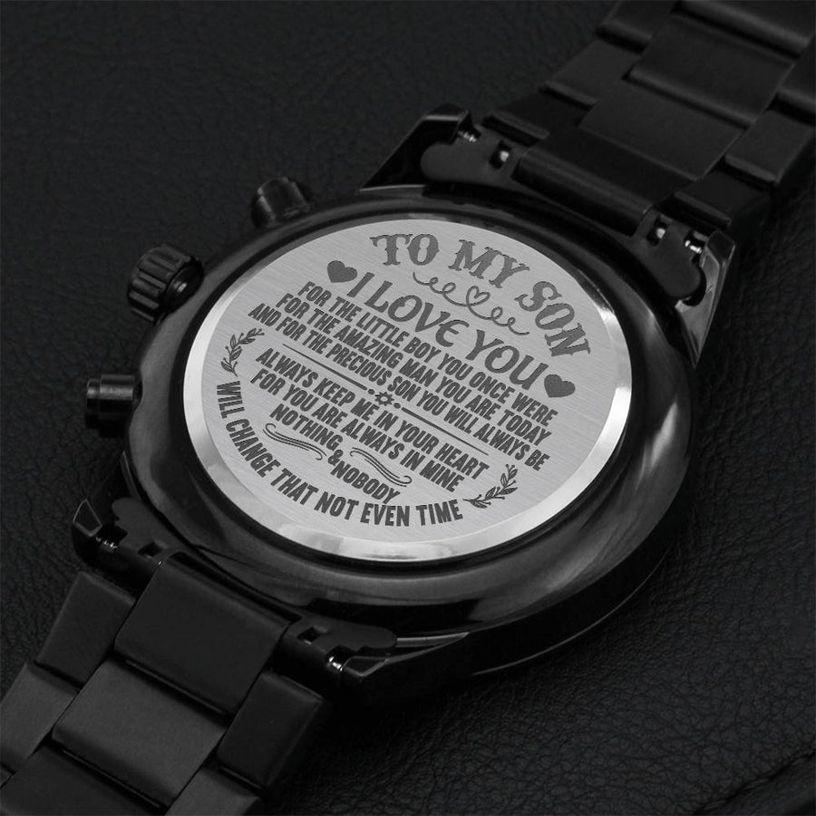 To My Son - Chronograph Watch 1 Engraving Chronograph Watch