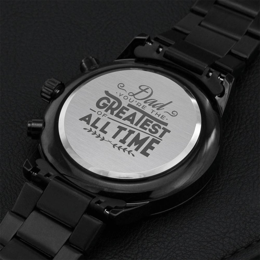 For Dad Goat Engraving Chronograph Watch