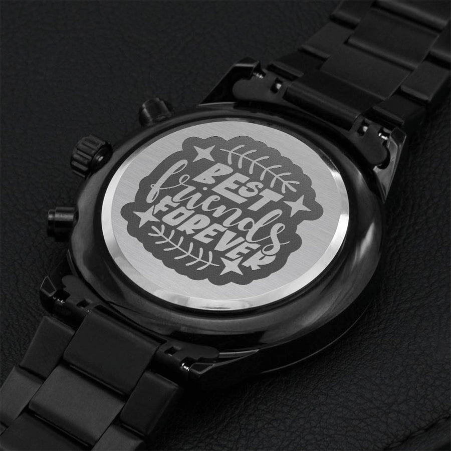For Best Friend Engraving Chronograph Watch