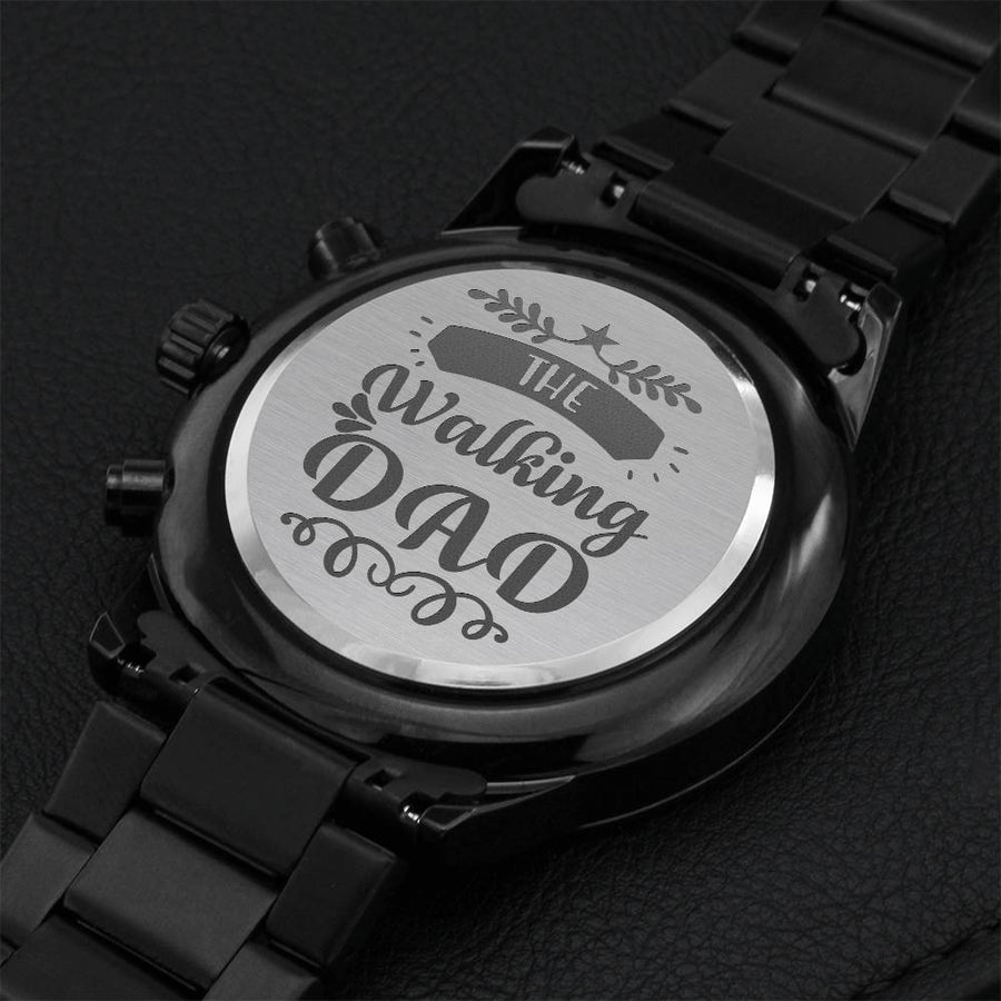 The Walking Dad Fathers Day Sensitive Gift For Your Special One Engraving Chronograph Watch