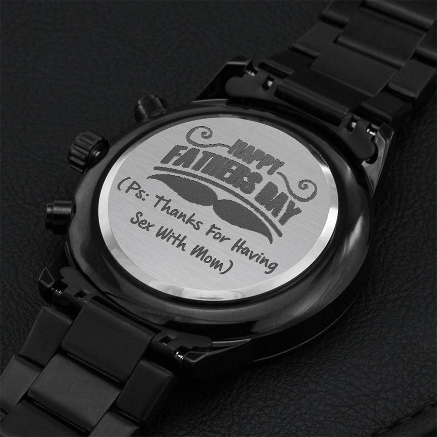 Father's Day 2021 – Gift For Dad –limited Edition Engraving Chronograph Watch