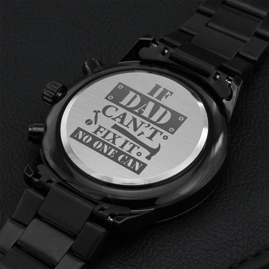 Can't Fix Engraving Chronograph Watch