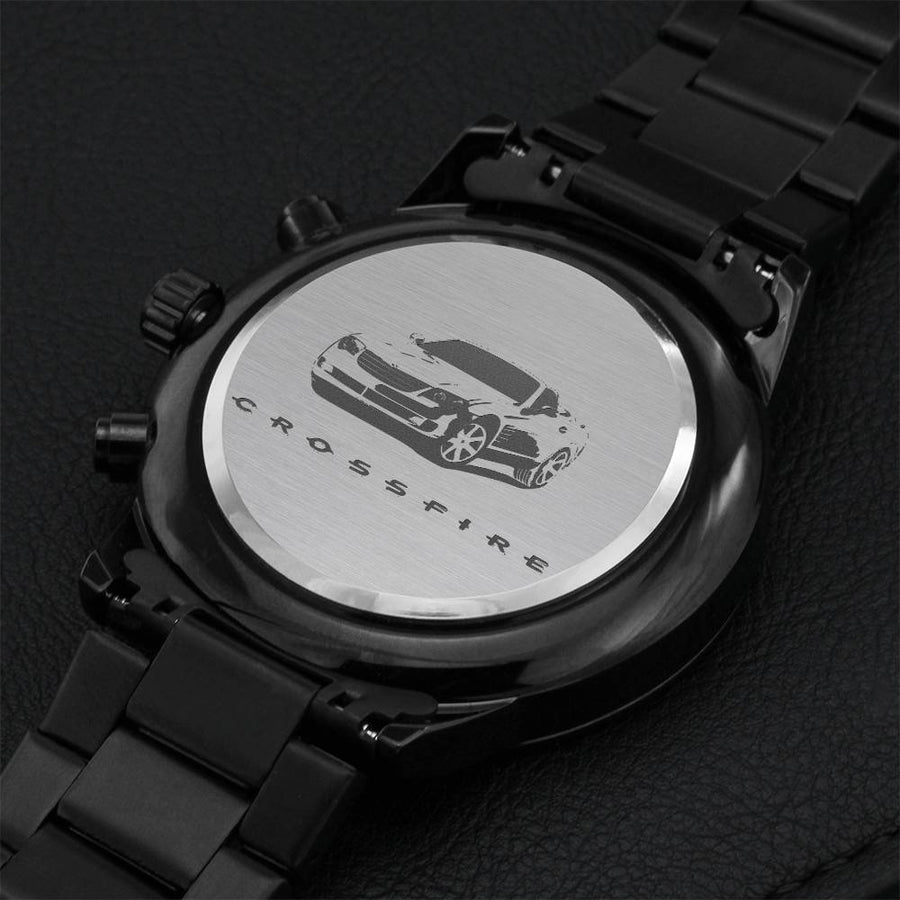 Chrysler Crossfire Roadster Engraved Crossfire On Back Chronograph Watch Engraving Chronograph Watch