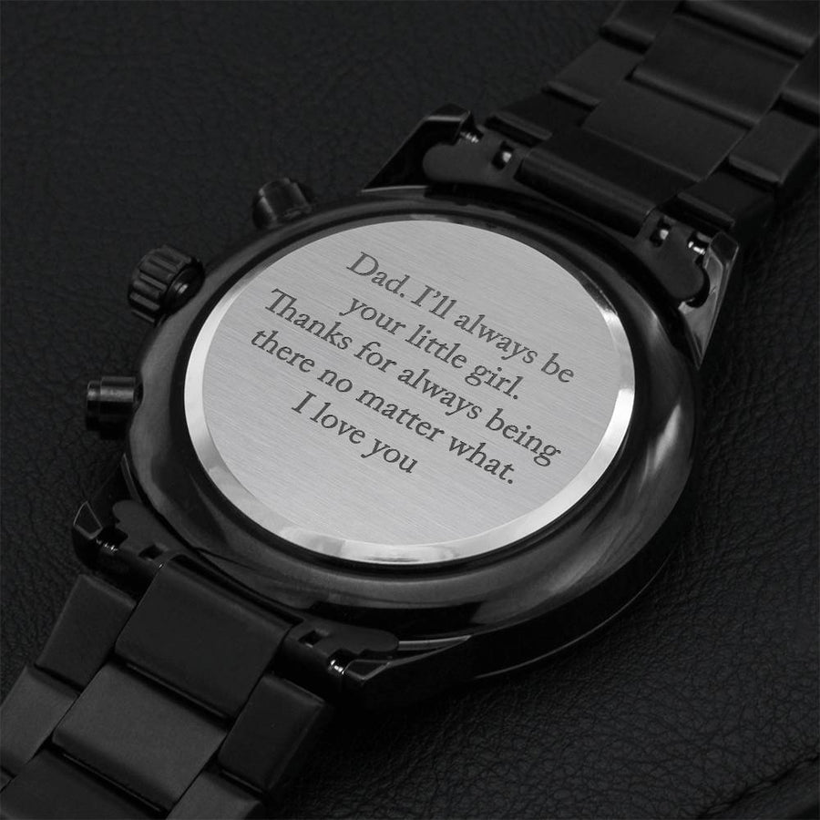 I'll Always Be Engraving Chronograph Watch