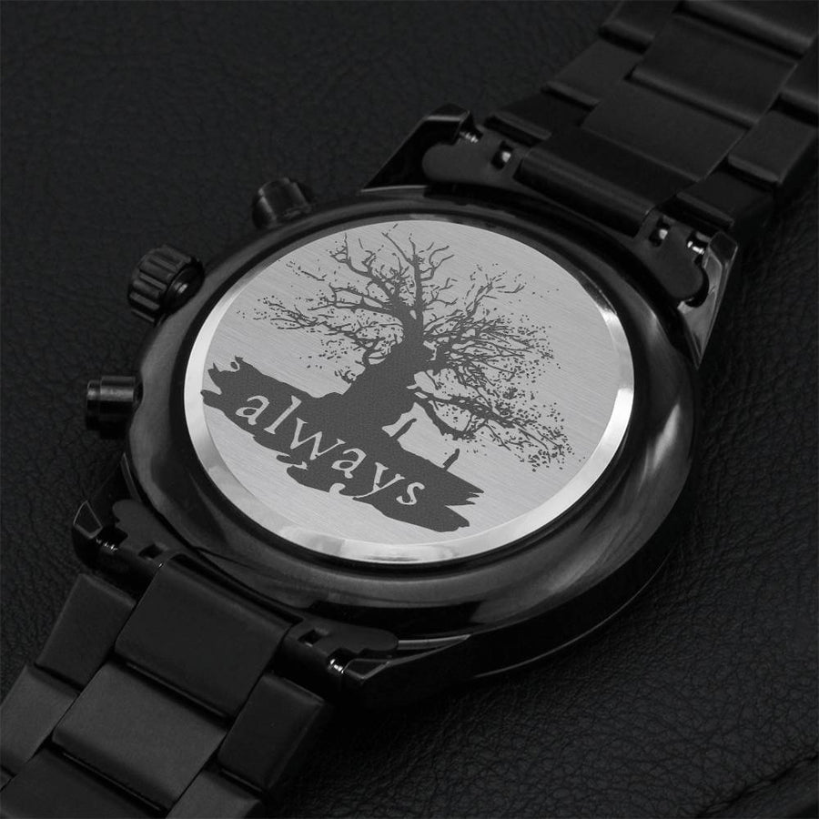 To Potterheads Friend Husband Boyfriend Motherdaughter Son. I Solemnly Swear That I'm Upto No Good. Harry Potter Lover. 1 Engraving Chronograph Watch