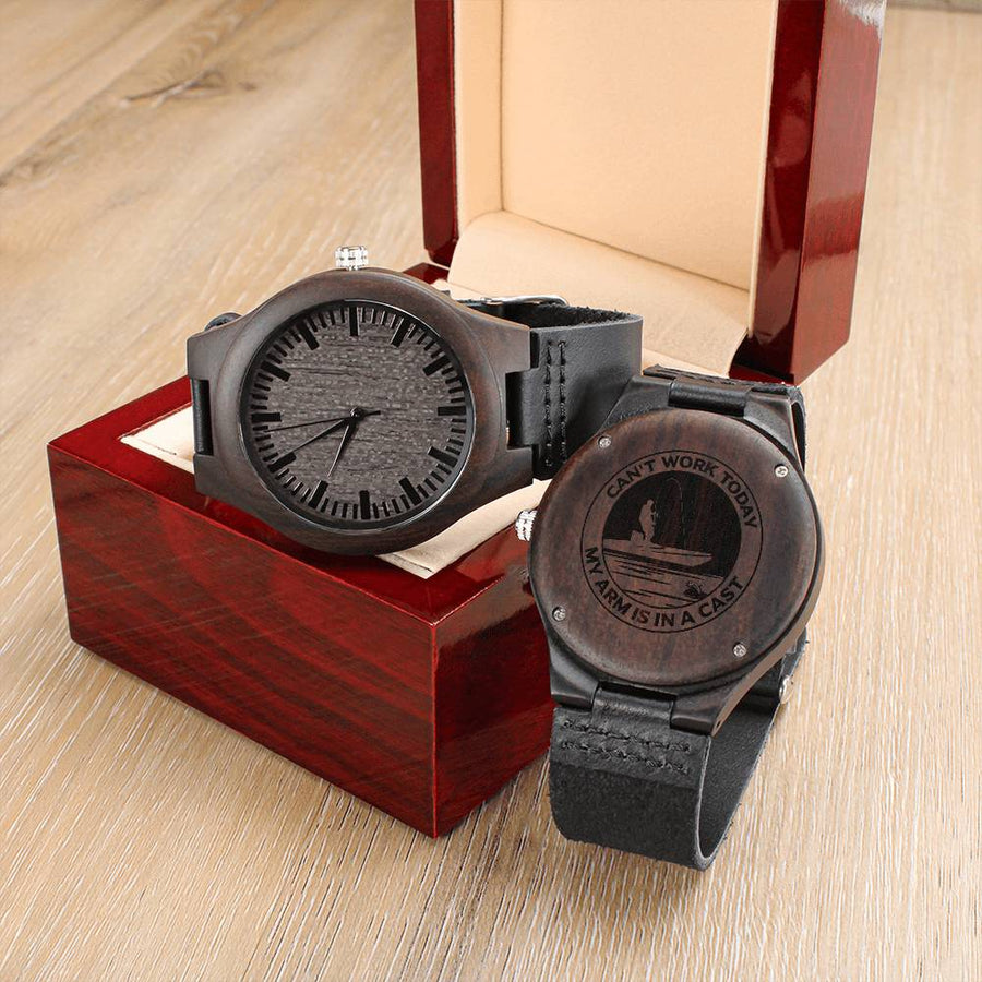 Engraved Watch Gift For Dad Father's Day Gift For Daddy Birthday Gift For Dad Engraved Watch For Him Father Gift From 5 Engraved Wooden Watch