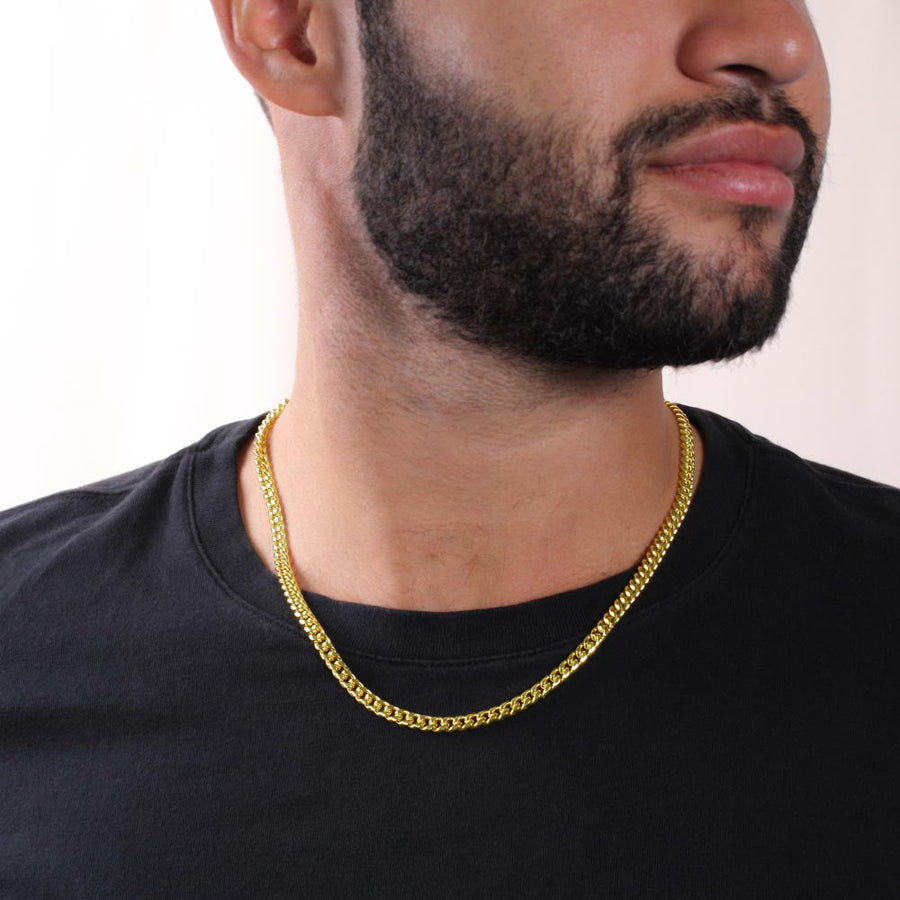 Special Gift for Brother from Brother - Cuban Link Chain Necklace with Message