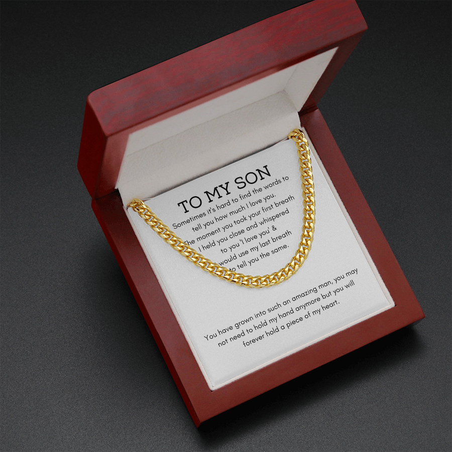 To My Son, Christmas Gift For Son From Mom, Dad to Son Gift, Stocking Stuffers For Teenage Boys, Son Necklace From Mom & Dad