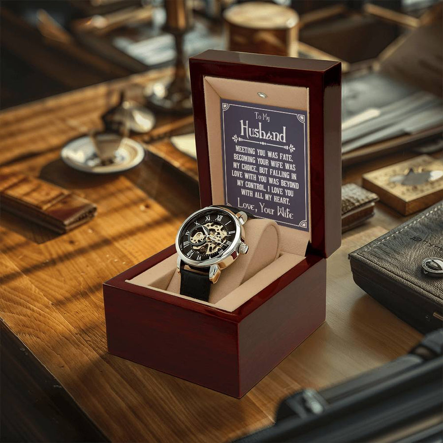 Anniversary Gift For Him Anniversary Watch For Husband Unique Romantic Gifts For Husband Meaningful Gifts For Husband Openwork Watch