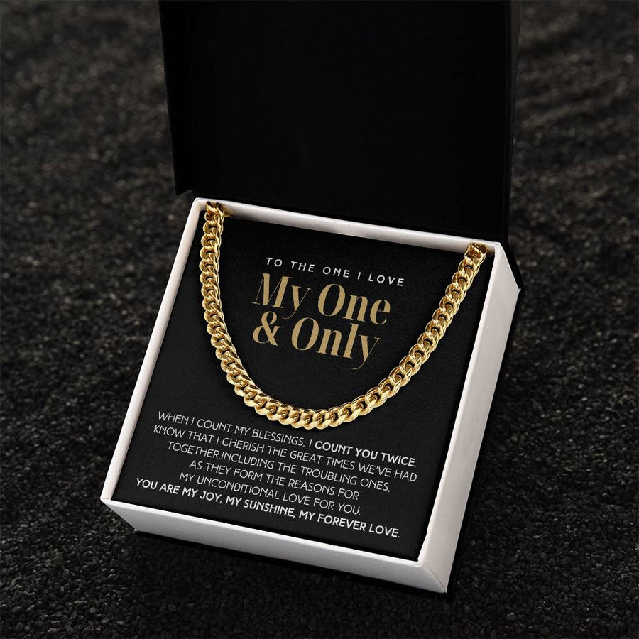 Count You Twice Christmas Gift For Him Link Chain Limited Time Only - Grabs Yours Now! Cuban Link Chain