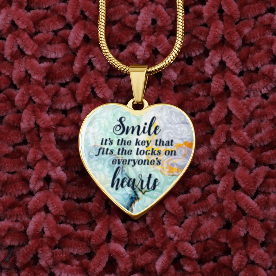 Smile It's The Key That Fits The Locks On Everyone's Hearts Necklace