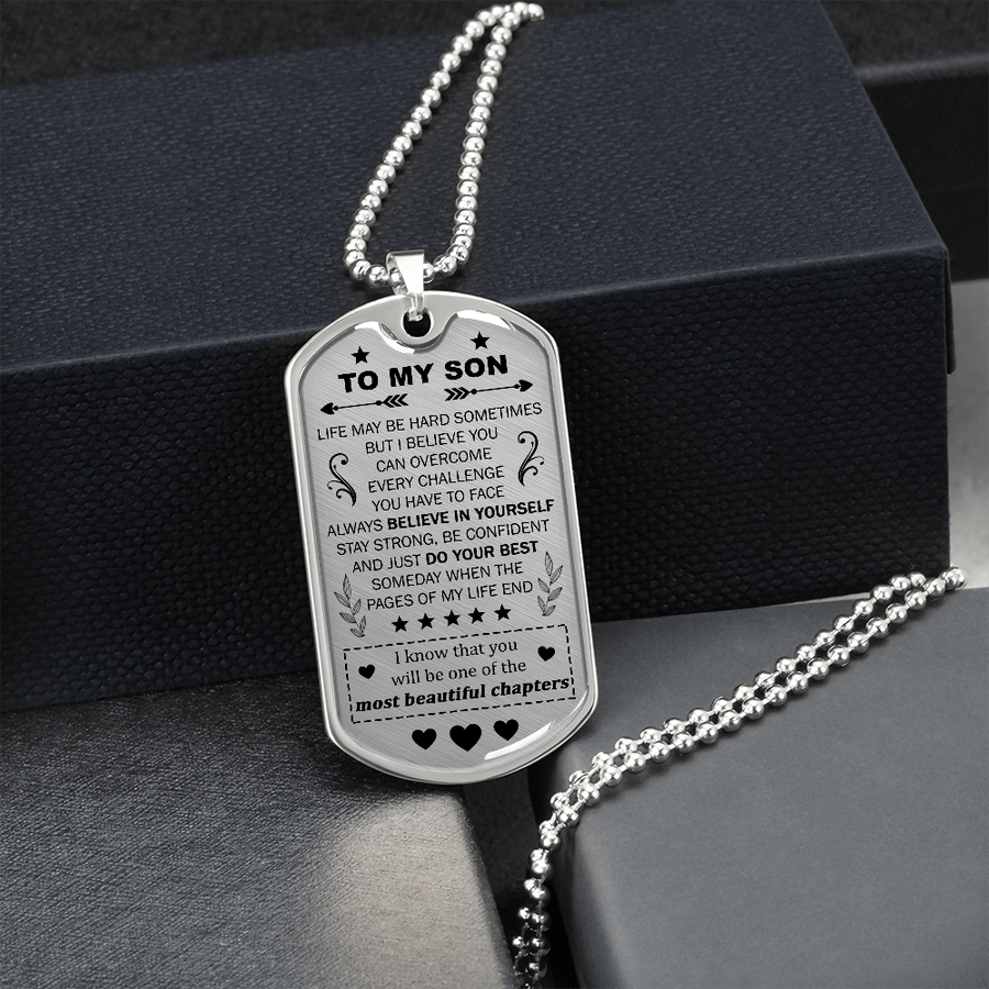 Gift For Son - I Believe - Dog Tag Dog Tag Necklace