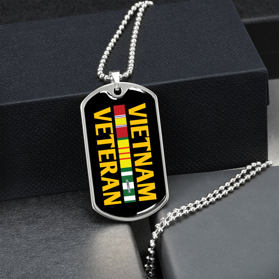 Vietnam Veteran Necklace - Never Underestimate an Old Man Who Is Also a Vietnam Veteran - Agent Orange Gift - Military Army