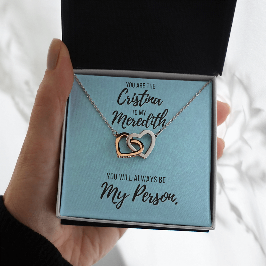 You Are The Cristina To My Meredith Necklace, Grey's Anatomy, Best Friend Gift, Grey Anatomy Gift, You?re My Person Necklace