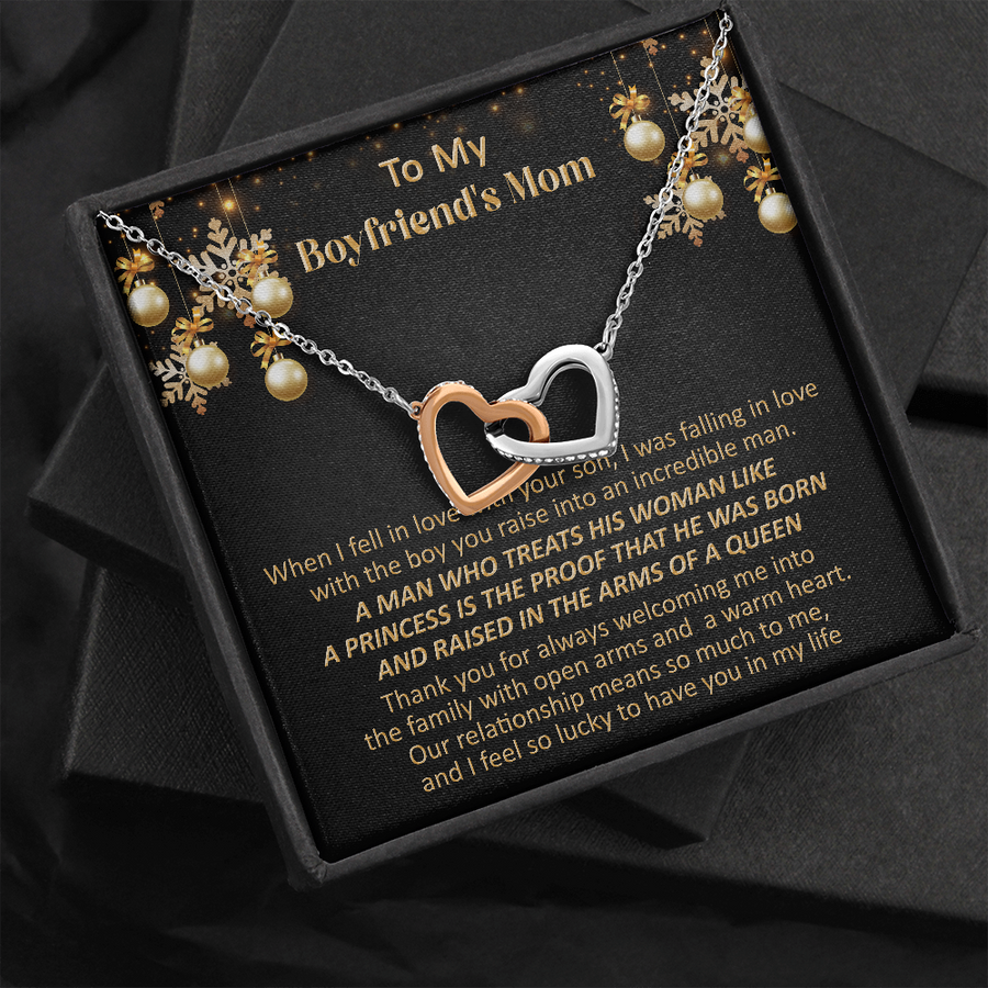 Gift For Boyfriend's Mom Christmas - Welcome Me - Interlocking Necklace