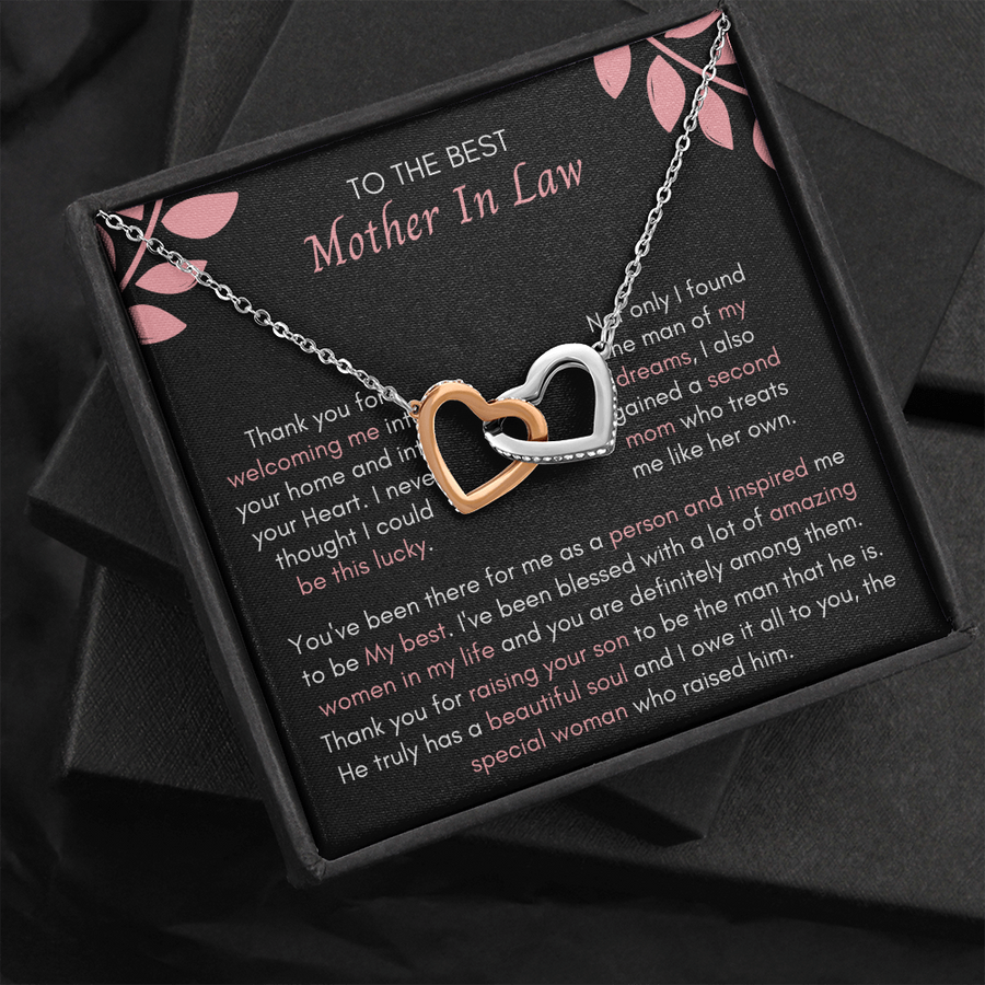 Interlocking heart necklace - Mother in law