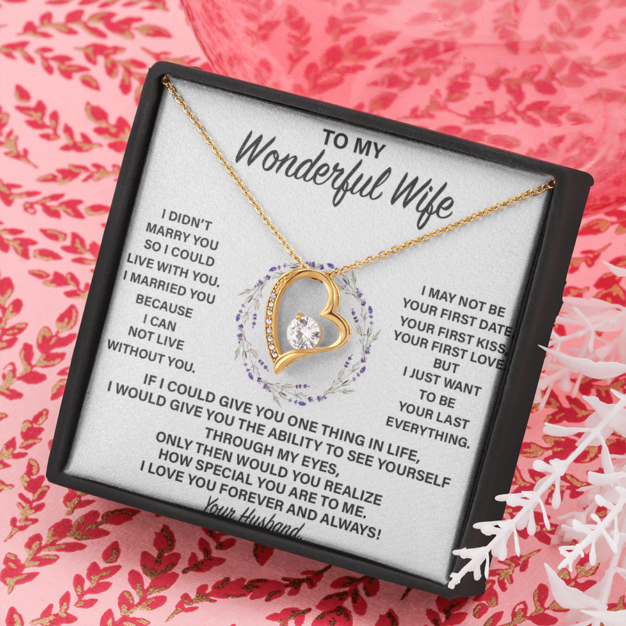 (WF007) Forever Love Necklace // Gift For WIFE