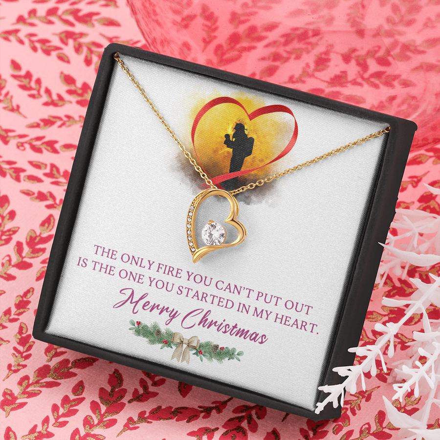 Merry Christmas to my Firefighter 14k Gold Necklace