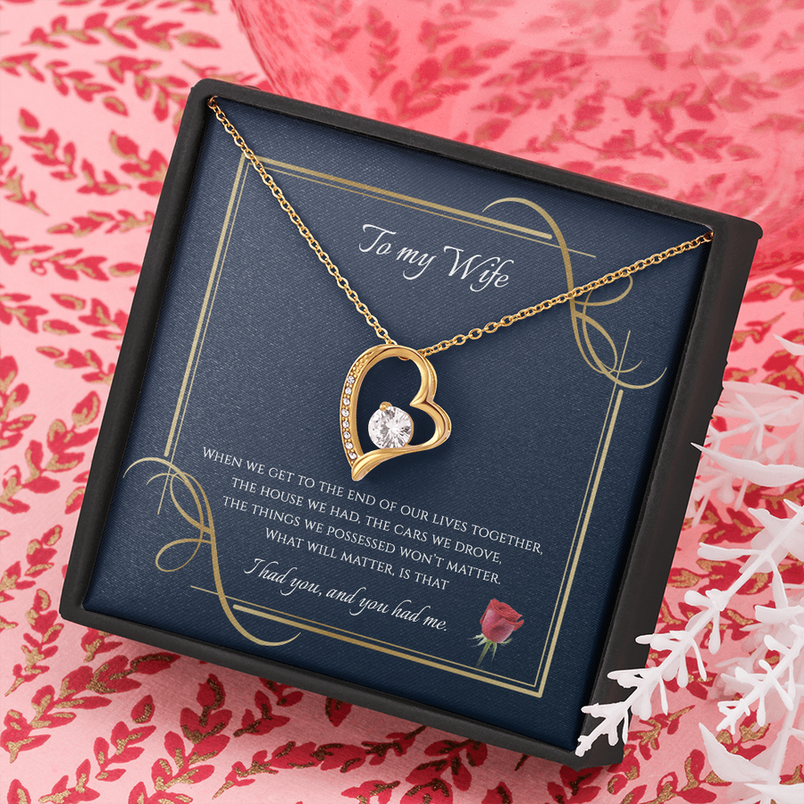 To My wife Forever Love Necklace