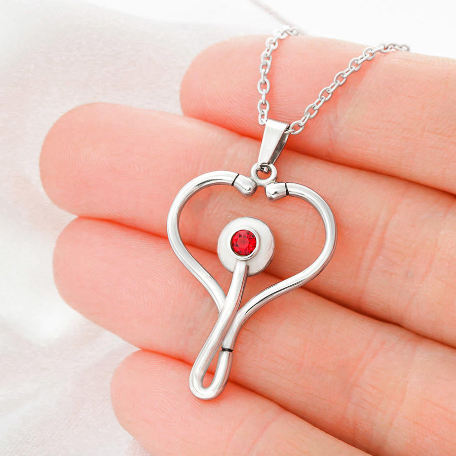 The best nurse and an even better mother -best gift Stethoscope Necklace for happy mother's day 2022