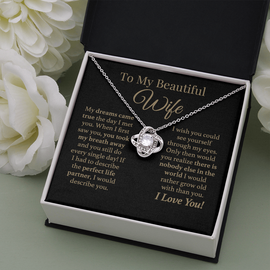 To My Wife Grow Old Together Love Necklace