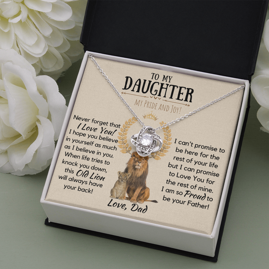 To My Daughter(s) - So Proud of you, Love Dad Necklace